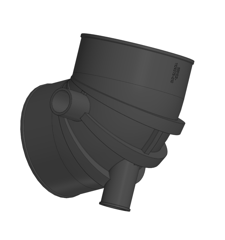 3D модель Переходник воздушного фильтра 555102-1109375-010