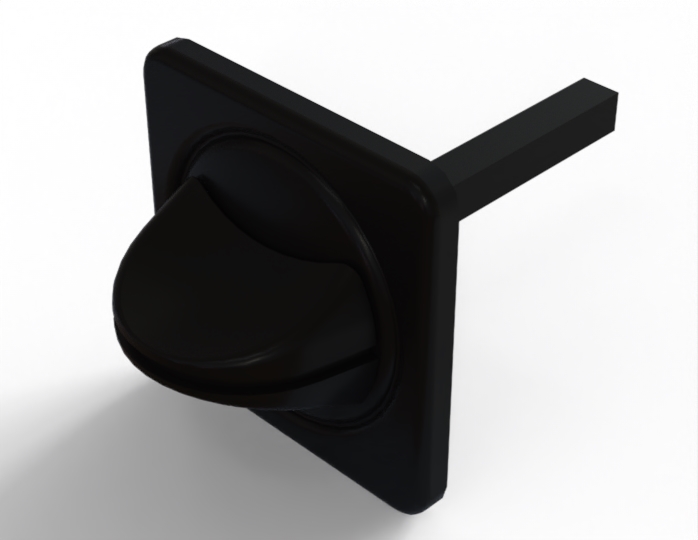 3D модель Ручка и завертка на дверь