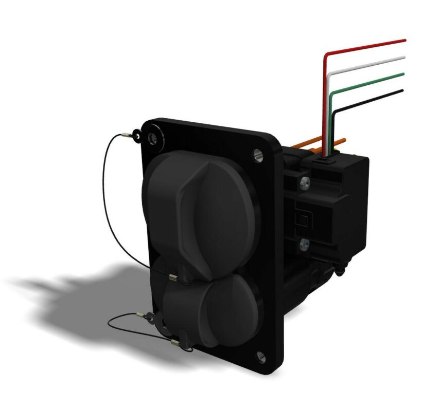 3D модель Разъем для зарядки электротранспорта CCS2 Combo2
