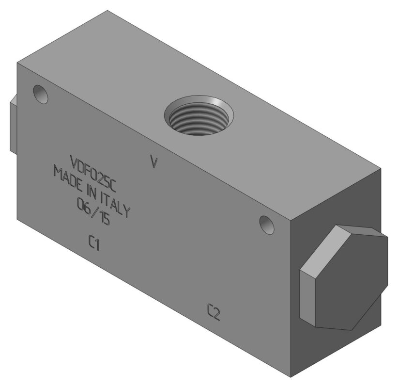 3D модель Делитель потока гидравлический VDF025C