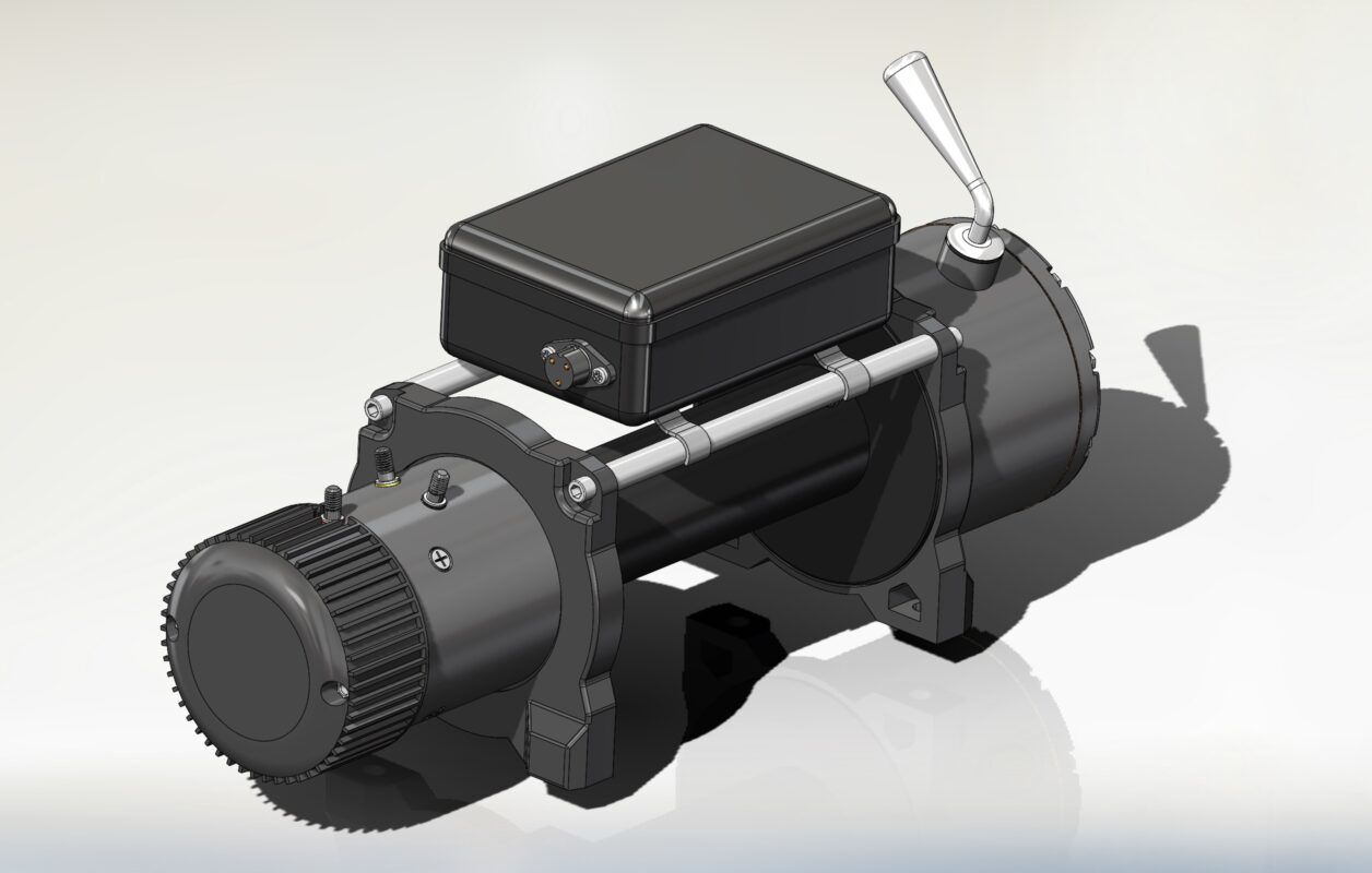 3D модель Лебедка электрическая автомобильная Electric Winch 12000 LBS