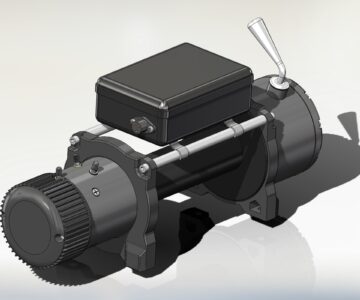 3D модель Лебедка электрическая автомобильная Electric Winch 12000 LBS