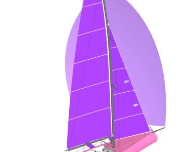 3D модель Парусная яхта для прибрежных регат