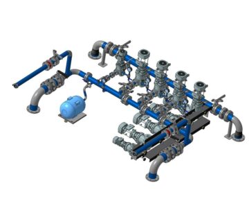 3D модель Автоматическая насосная станция пожаротушения для подачи воды
