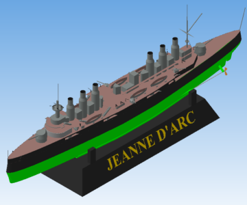 3D модель Броненосный крейсер "Jeanne d'Arc"