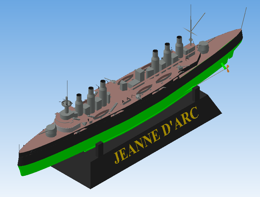 3D модель Броненосный крейсер "Jeanne d'Arc"