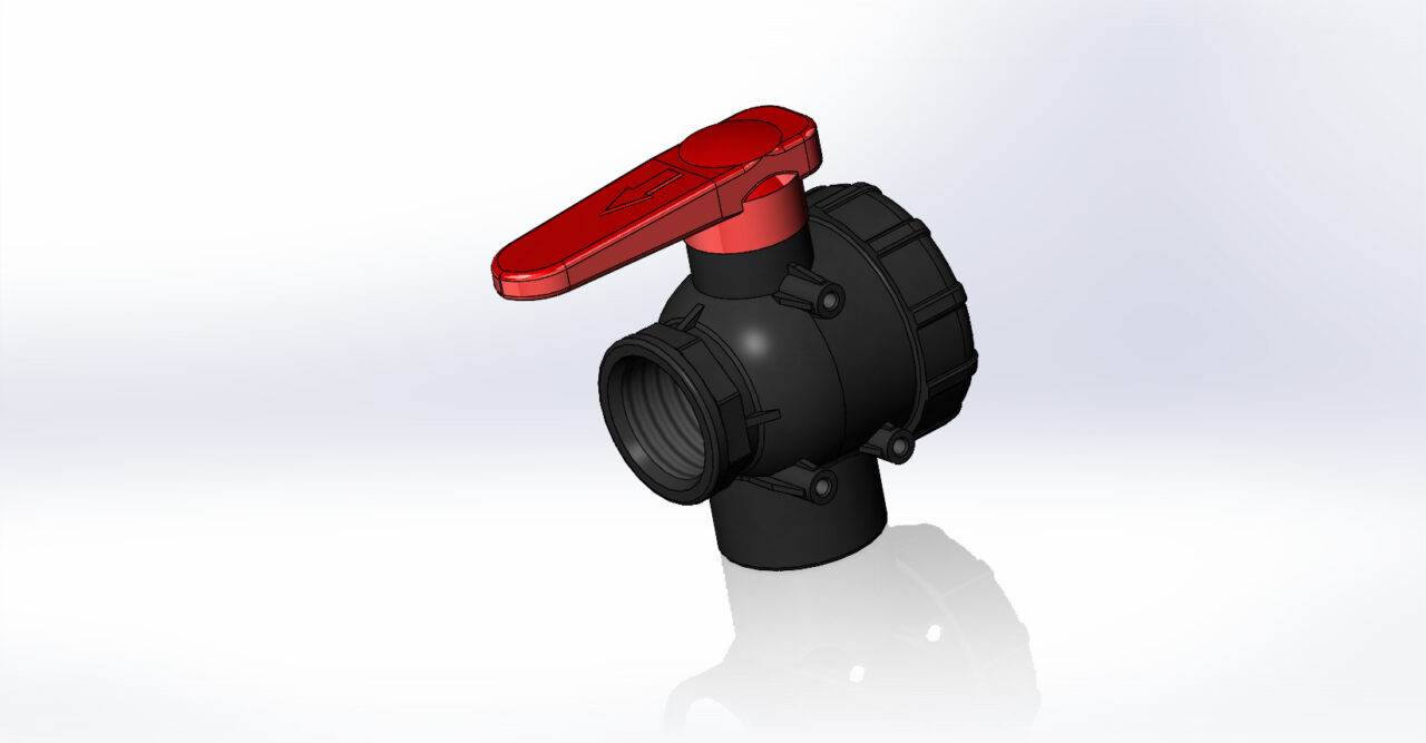 3D модель Кран 3х ходовой G2"