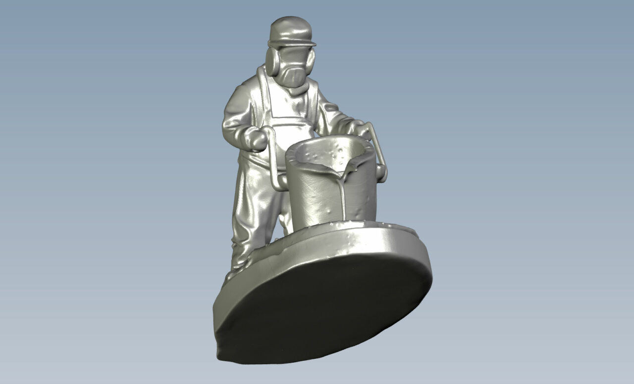 3D модель Металлург фигурка