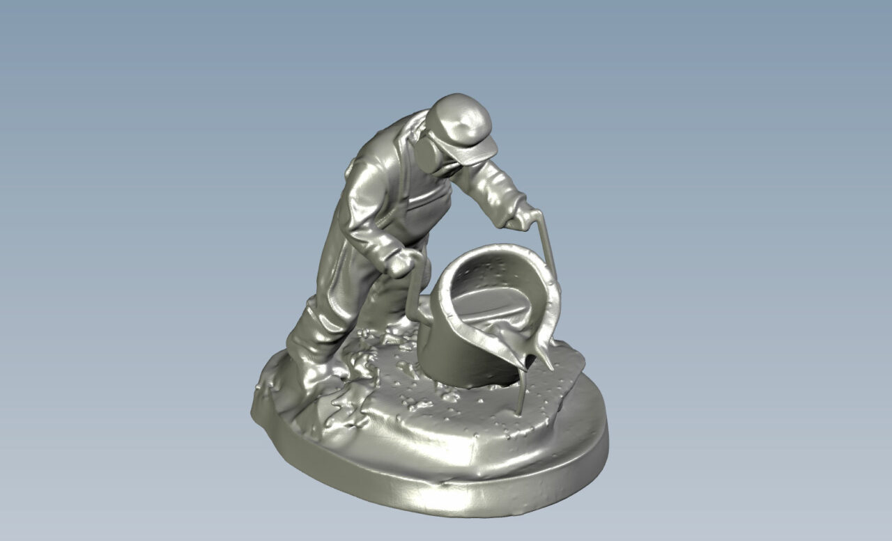 3D модель Металлург фигурка