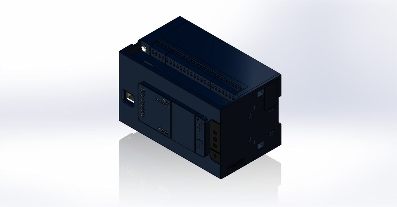 3D модель Программируемый логический контроллер TM241CE24T, Schneider Electric