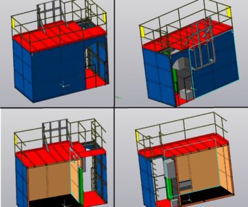3D модель Пункт управления стальной утепленный 3990х2590х2042