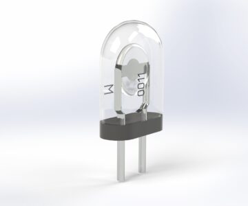 3D модель Кварцевый резонатор 32 МГц корпус КА