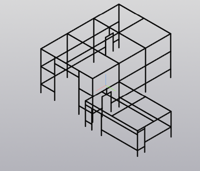 3D модель Каркас завода по производству кормов