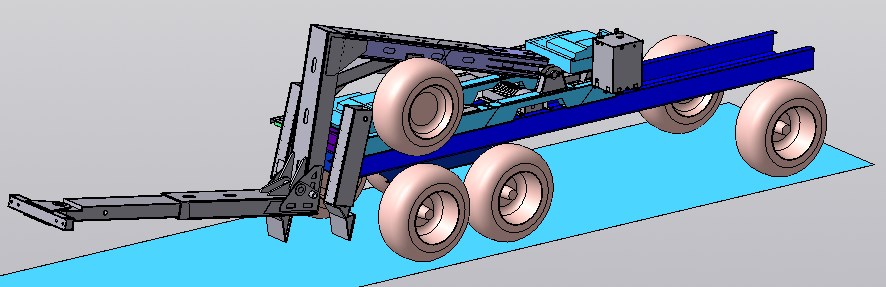 3D модель Полупогруз - эвакуатор на базе грузового шасси (компоновка)