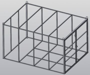 3D модель Каркас оградительный для ГАЗели с бортовой платформой