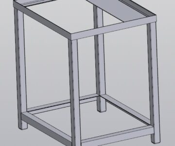 3D модель Подставка-табурет (стальная)