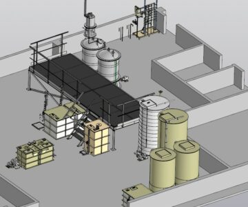 3D модель Оборудование для очистки стоков (компоновочная схема)