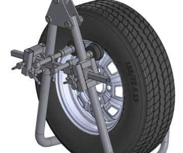3D модель Захват – зацеп колесный универсальный для эвакуации автомобилей
