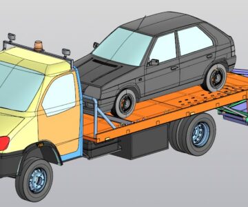 3D модель Эвакуатор на базе Валдай ГАЗ 3310
