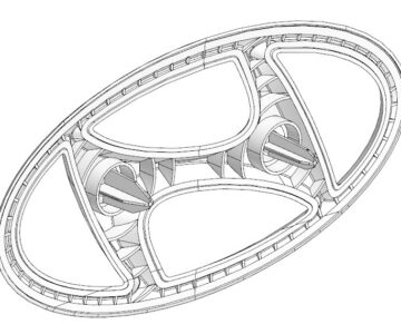 3D модель Логотип HYUNDAI