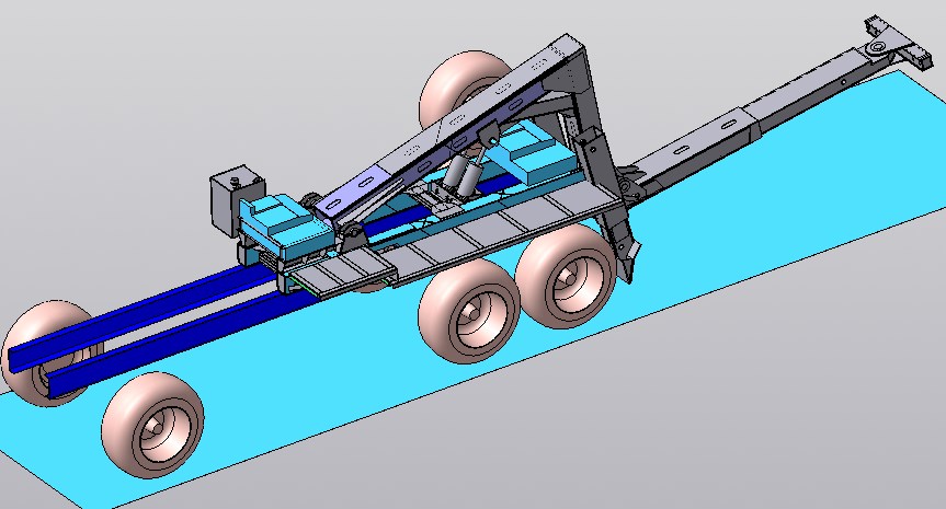 3D модель Полупогруз - эвакуатор на базе грузового шасси (компоновка)