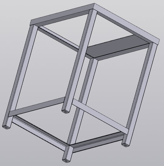 3D модель Подставка-табурет (стальная)