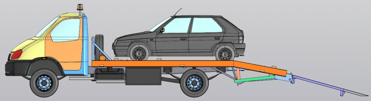 3D модель Эвакуатор на базе Валдай ГАЗ 3310