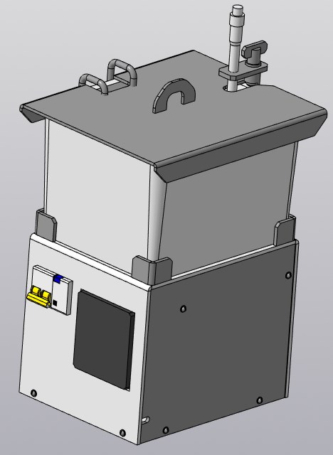 3D модель Ванночка золочения на подставке с блоком управления нагревом