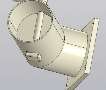 3D модель Шиберная заслонка из полипропилена