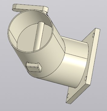 3D модель Шиберная заслонка из полипропилена