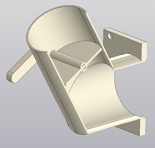 3D модель Шиберная заслонка из полипропилена
