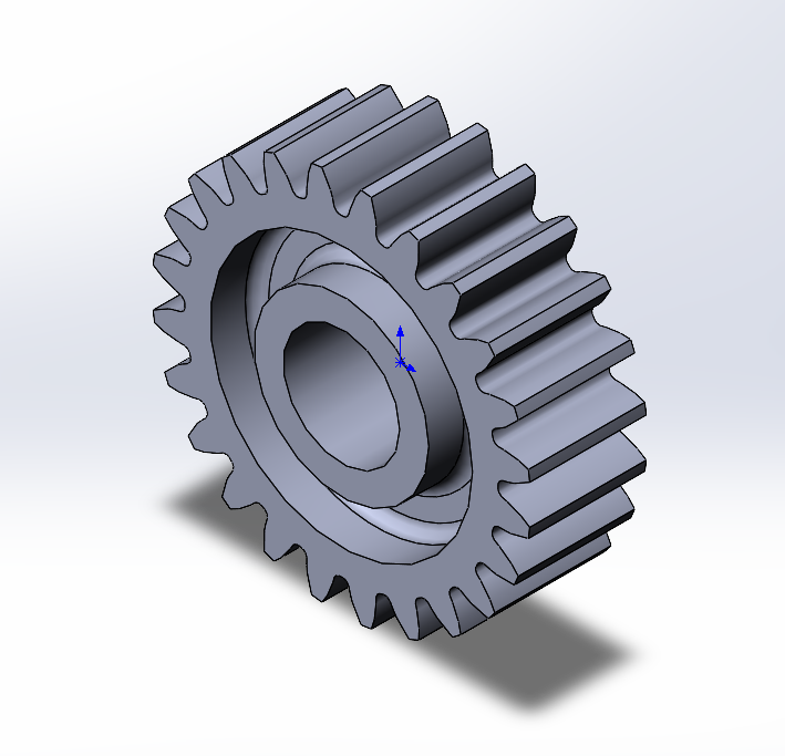 3D модель Шестерня на шнек мясорубки и ведомая редуктора kenwood mg51