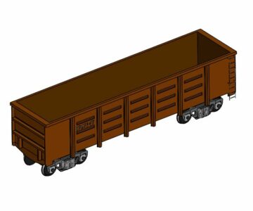 Чертеж Полувагон 12-132