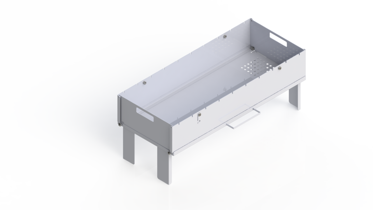 3D модель Мини мангал 520x215x200