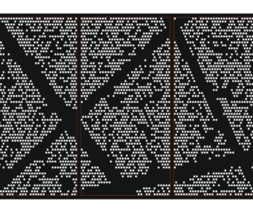 Чертеж Декоративный решетчатый экран MS Jali