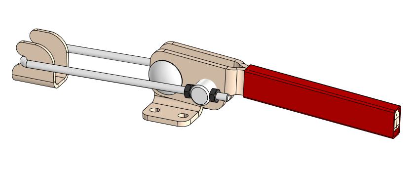 3D модель Защелка натяжная силовая