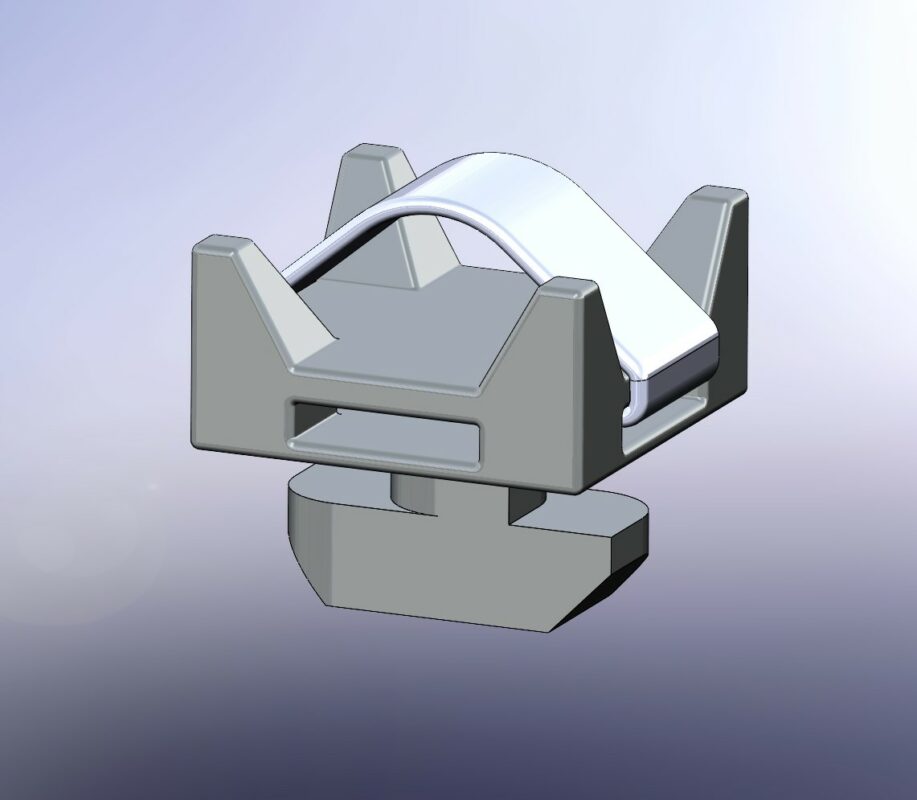 3D модель Зажим для кабелей и труб D=6 мм