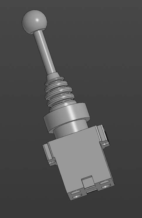 3D модель Джойстик XD2-PA12 CR