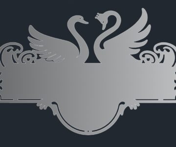 Чертеж Адресная табличка Лебеди