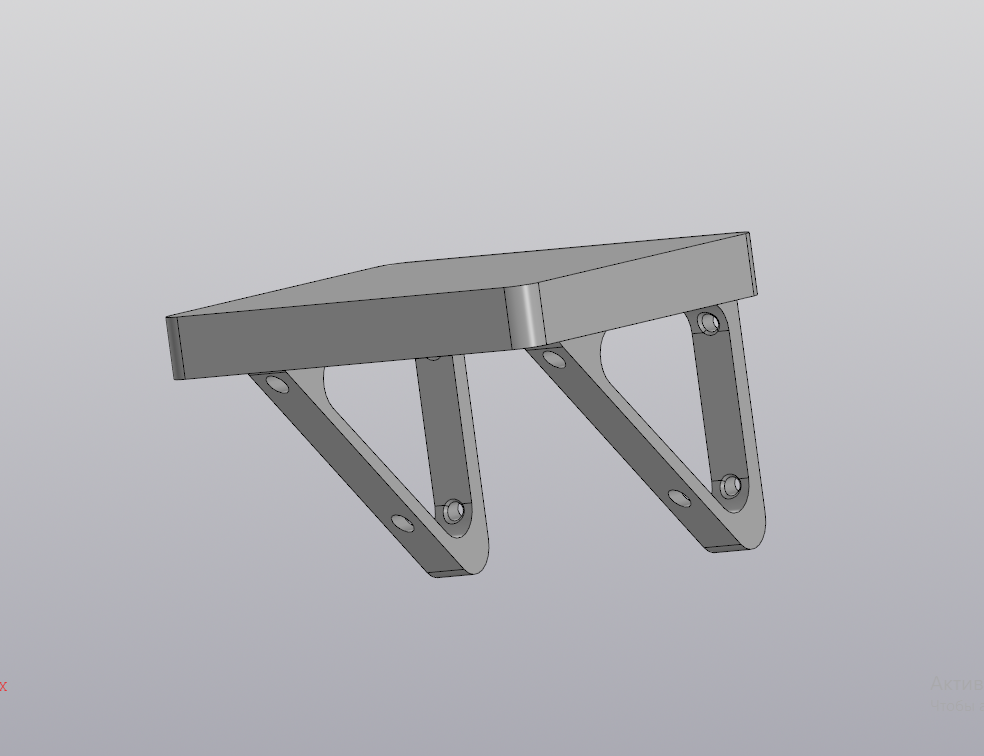 3D модель Полка для Яндекс станции.