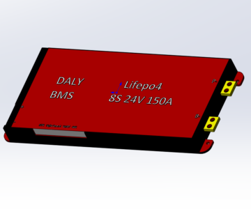 3D модель Плата DALY BMS 8S 24V 150A