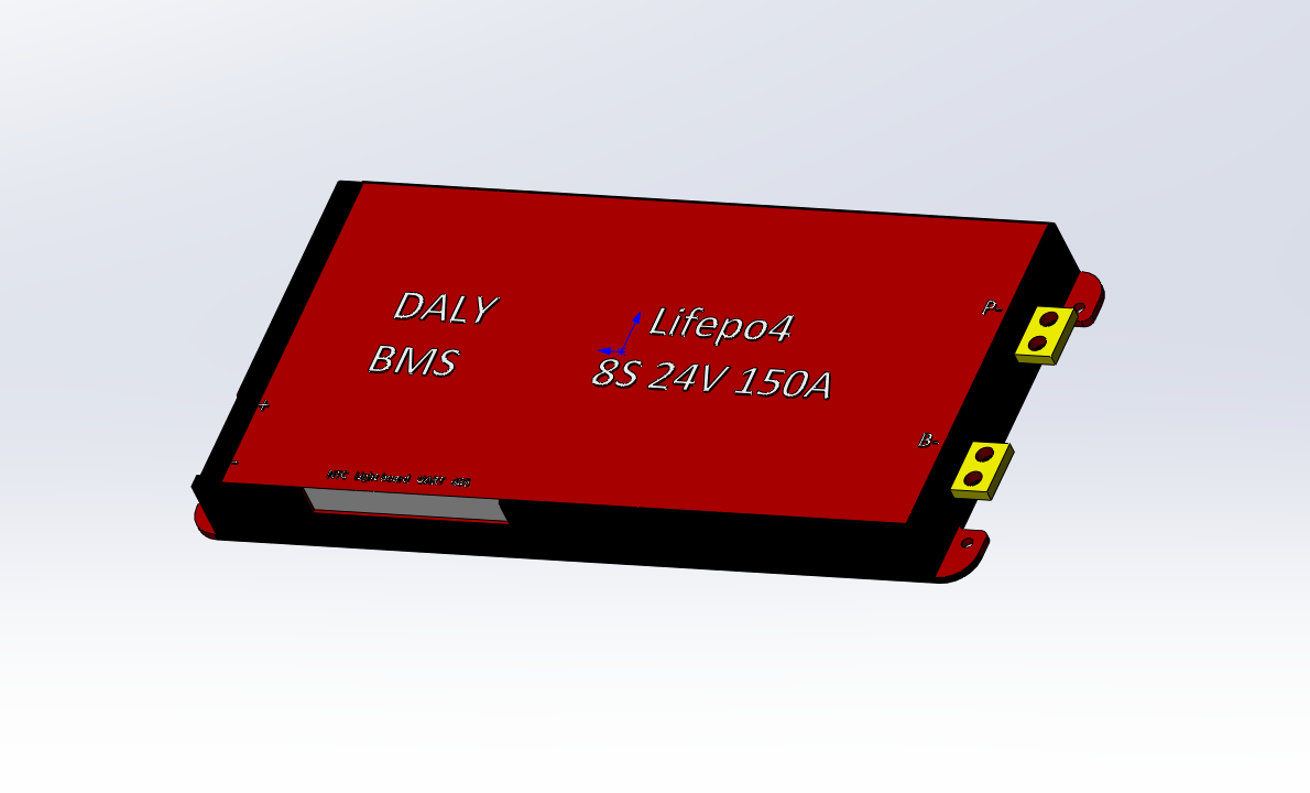3D модель Плата DALY BMS 8S 24V 150A