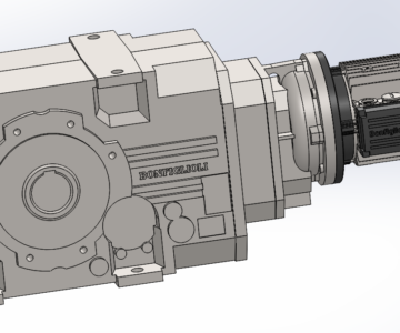 3D модель Мотор-редуктор A602 UH60 20.6 S4 M4LC4 W