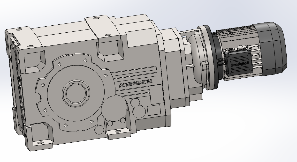 3D модель Мотор-редуктор A602 UH60 20.6 S4 M4LC4 W