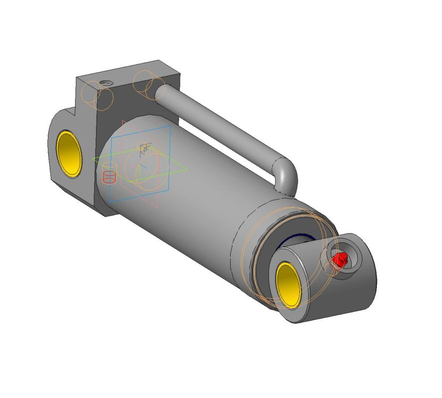 3D модель Гидроцилиндр ГЦИ-01