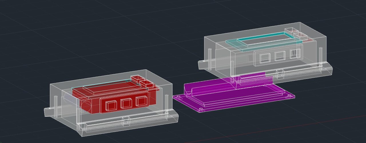 3D модель Корпус под "Бытoвой дoзиметp-рaдиoметр "Sfiоrа micrо" нa счетчике Гейгepа CБM-21".