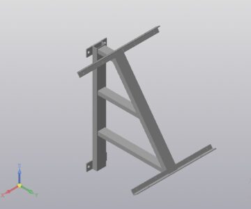 3D модель Кронштейн для крепления солнечной панели
