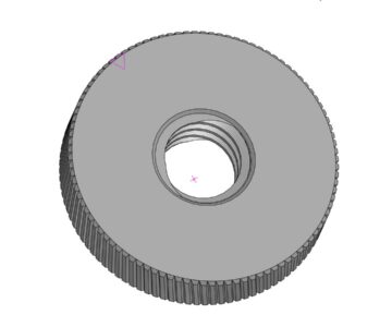 3D модель Калибр для трапецевидной резьбы Tr 27.5