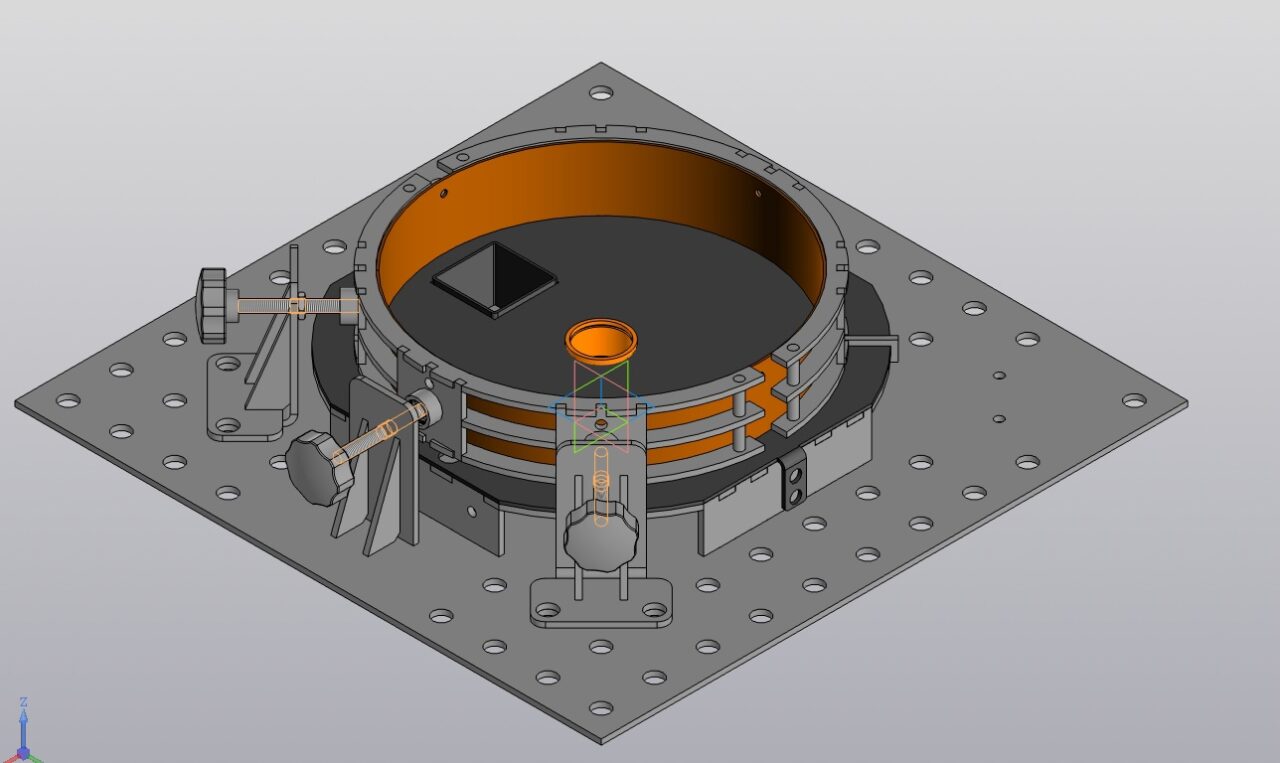 3D модель Кондуктор на сварочного робота/оснастка для сварочного робота/обечайка/стакан/труба.
