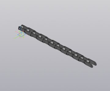 3D модель Тяговая пластинчатая цепь М80-280-1